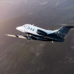 Embraer's Phenom 100 Aircraft during flight.