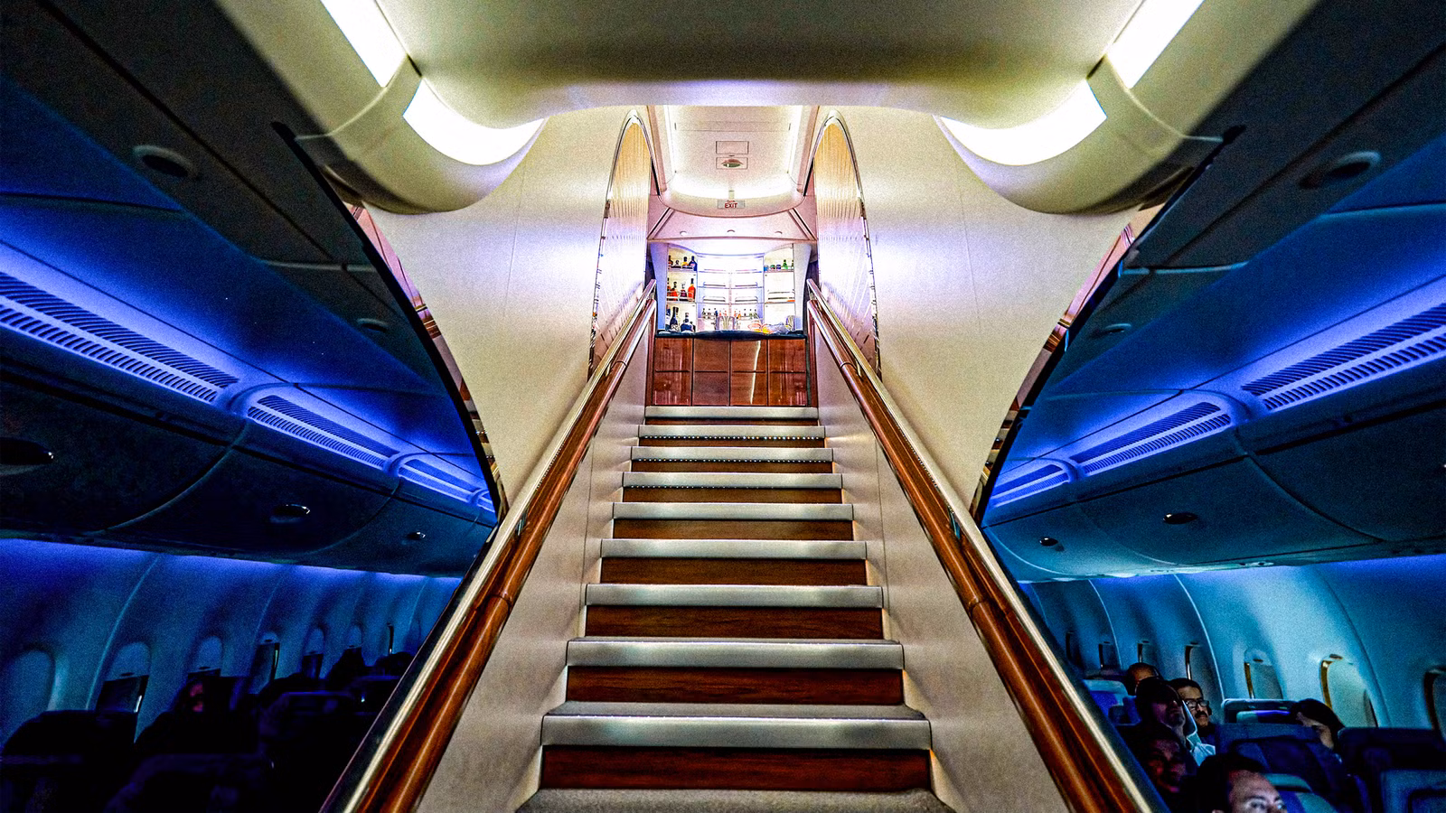 Emirates A380 staircase