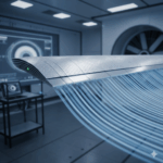 A graphic showing air flowing over an aircraft wing