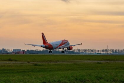 easyJet aircraft on the runway