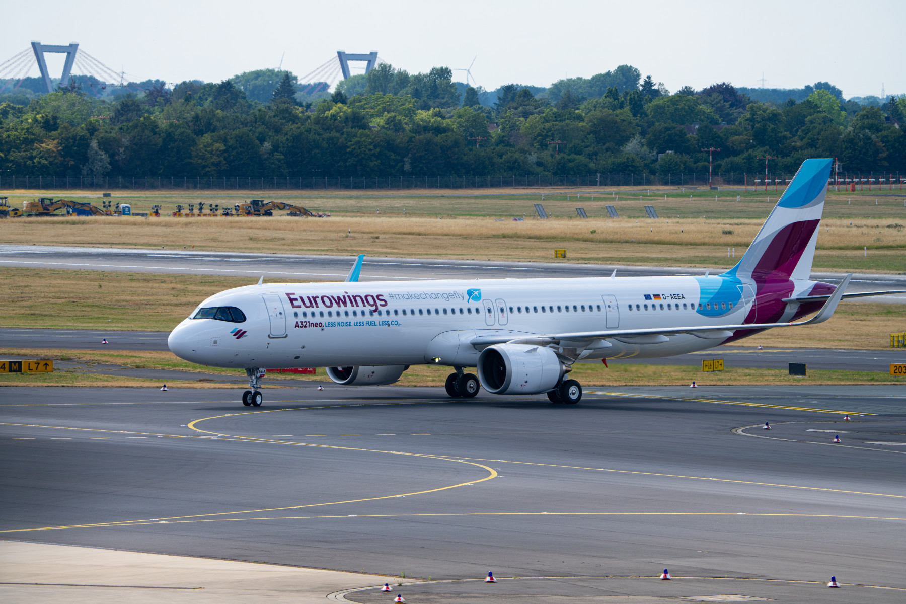 Eurowings A321neo aircraft on the tarmac