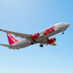 A Jet2 plane in a clear sky ©Emirates Public Relations