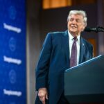 President Donald Trump delivers remarks on Trump Accounts at the Andrew W. Mellon Auditorium in Washington, D.C., Wednesday, January 28, 2026