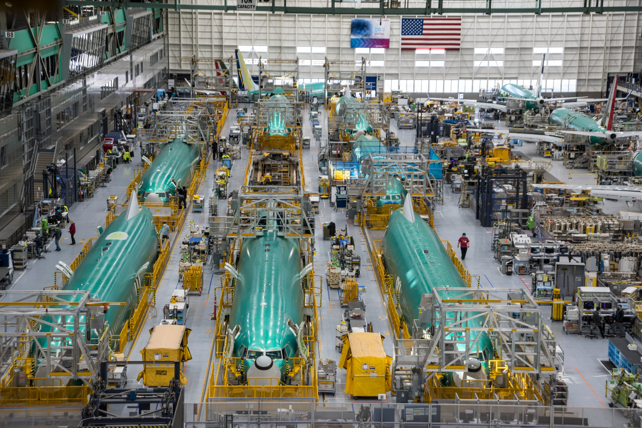 Boeing 737 factory in Renton © Boeing