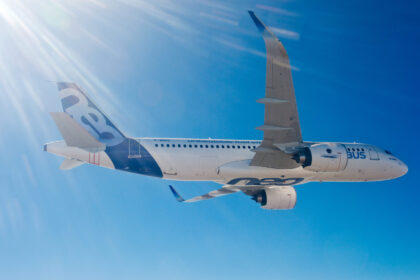 Airbus exceeds delivery targets . Airbus A320neo first flight