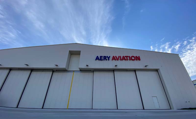 Aery aviation aircraft maintenance facility 