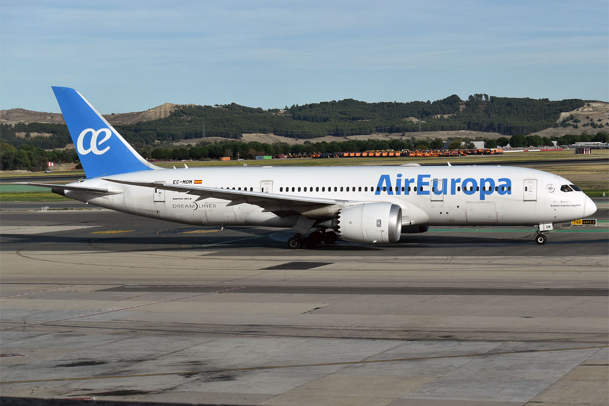 Air Europa Dreamliner aircraft.