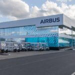 The Airbus chalet at the ILA Berlin Air Show 2018, where major announcements are often made.