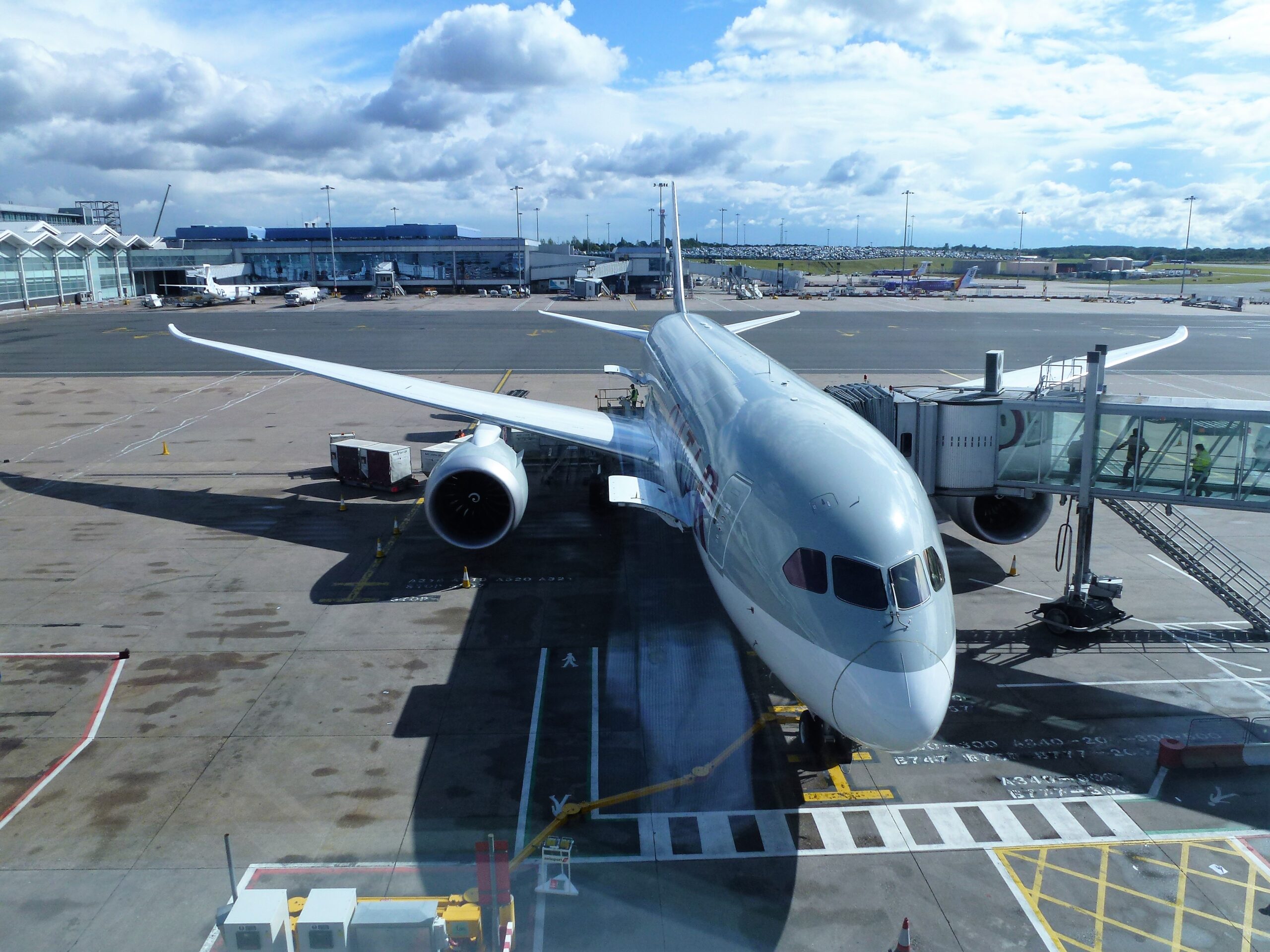 Aircraft stationed at Birmingham Airport