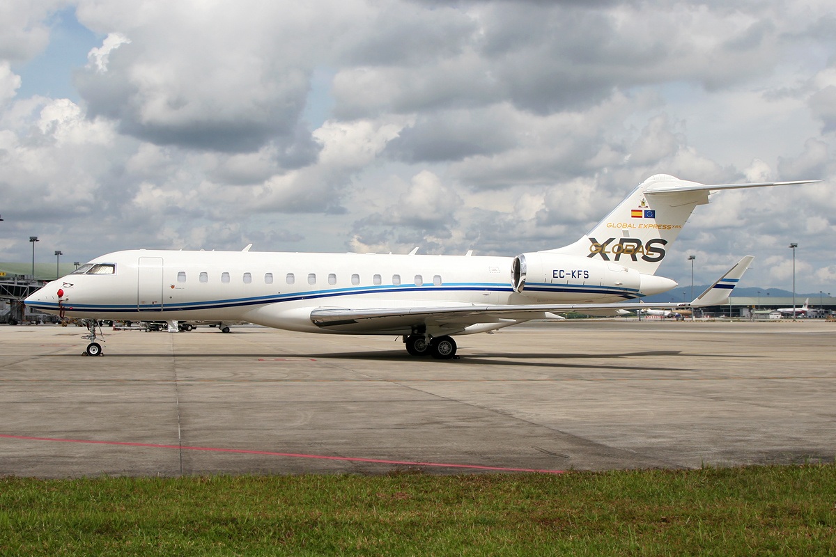 Bombardier BD-700-1A10 Global Express XRS on the ground.