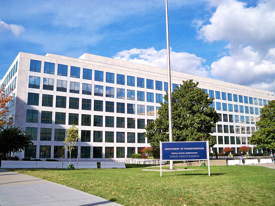 The Wilbur Wright Federal Building, headquarters of the Federal Aviation Administration in Washington, D.C.