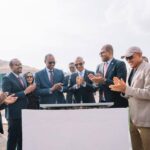 The Prime Minister of the Federal Democratic Republic of Ethiopia, ministers, high level government officials, industry leaders, stakeholders, and Ethiopian Airlines executives at the construction ceremony on January 10th.
