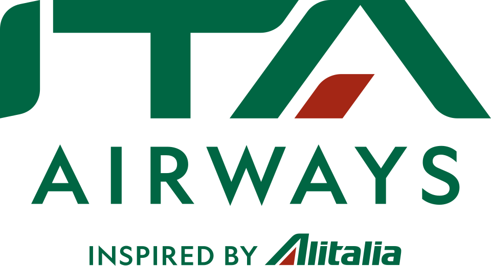 ITA Airways logo, green and red.