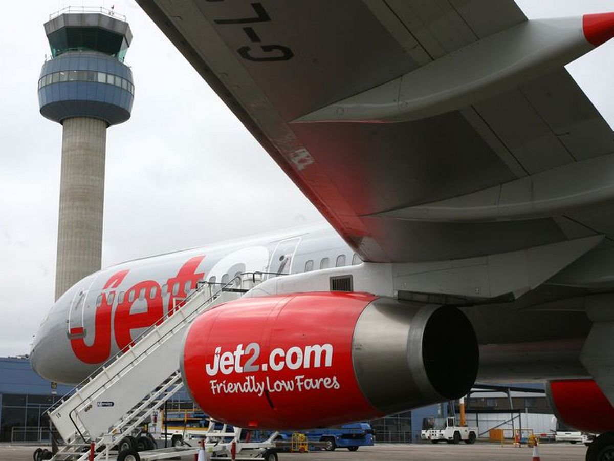 Jet2 aircraft about to board passengers.