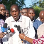 KAWU secretary general Moss Ndiema addressing the media