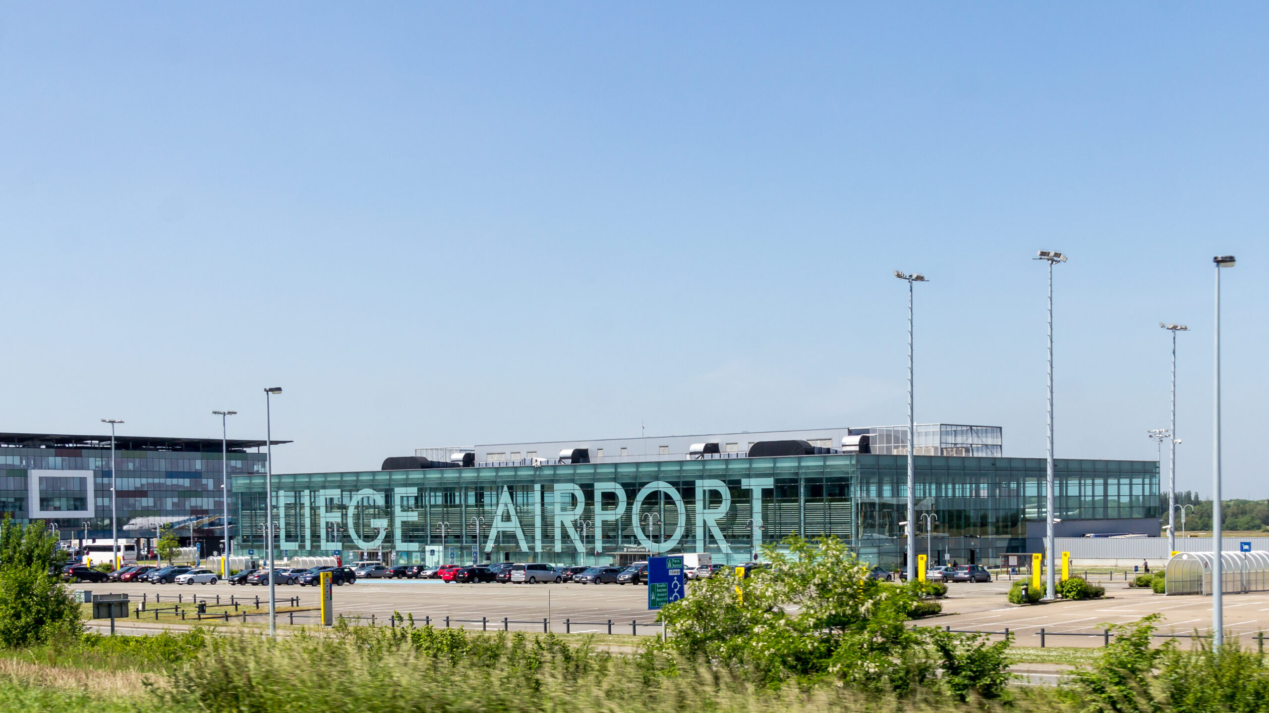 An exterior view of Liège Airport