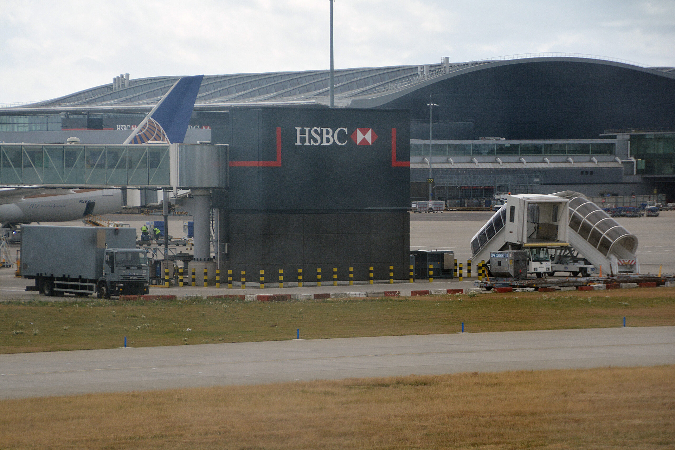 London Heathrow Airport terminal.