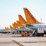 A fleet of Pegasus Arline carriers at Sabiha Gökçen International Airport (SAW)