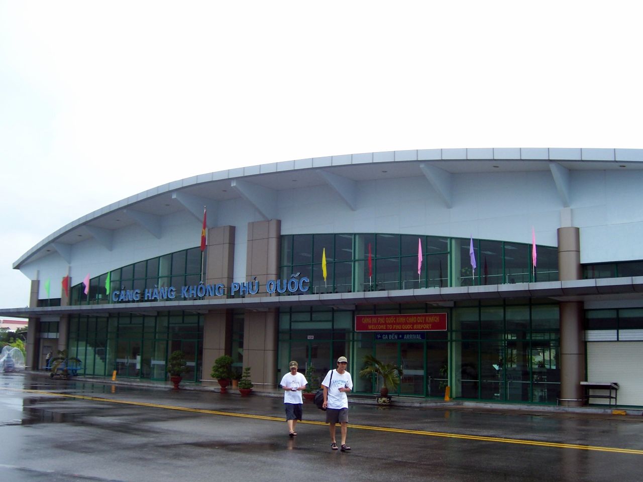 An exterior view of Phu Quoc International Airport (PQC) entrance.