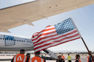 first San Fran to Adelaide flight