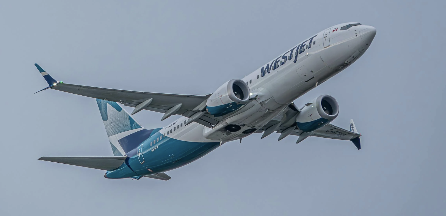 WestJet Mid-Air in Thick Cloud 