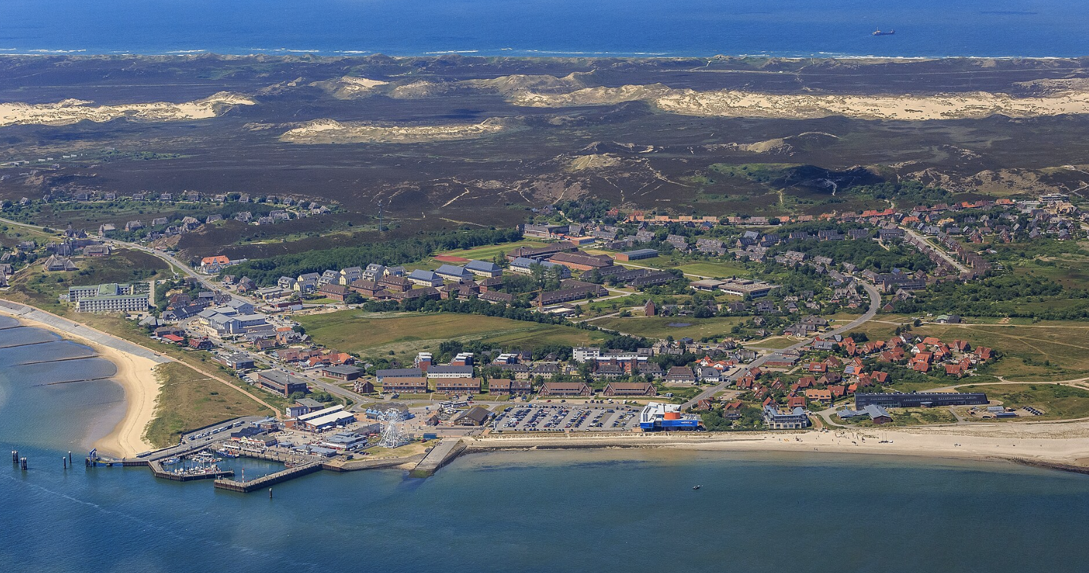 Aerial Shot of German Island Sylt 