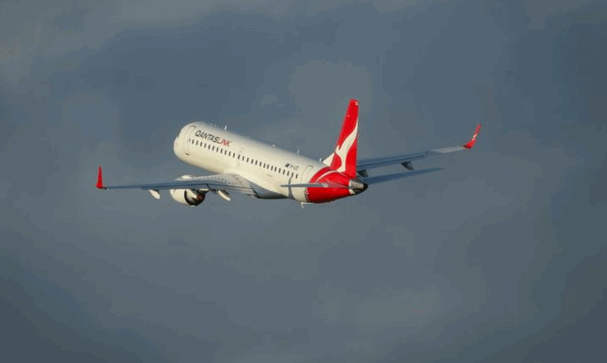 QantasLink in flight