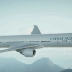 Cathay Pacific over Hong Kong