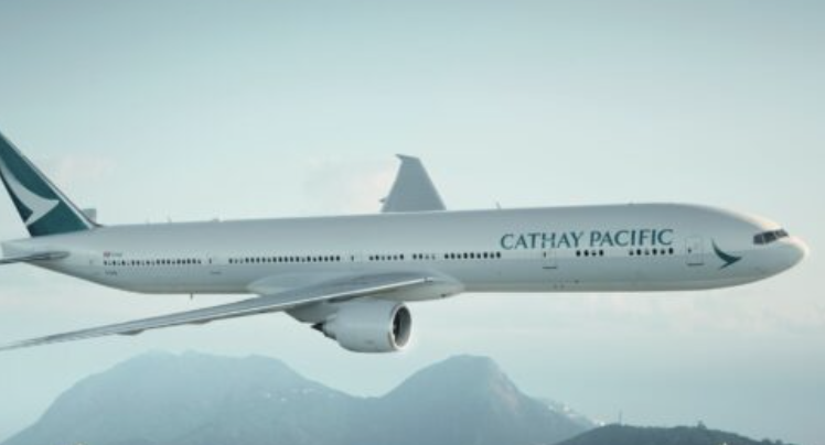 Cathay Pacific over Hong Kong