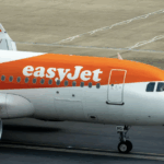 easyJet aircraft taxiing on the runway