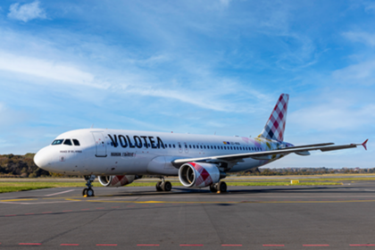 Volotea plane on runway