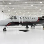 Textron Cessna Citation CJ3 Gen2 aircraft in a white showroom.