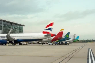 All IAG airlines including British Airways tailfins