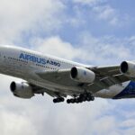 Airbus in flight