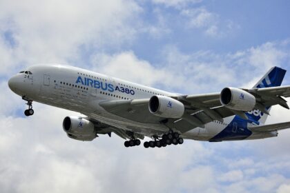 Airbus in flight
