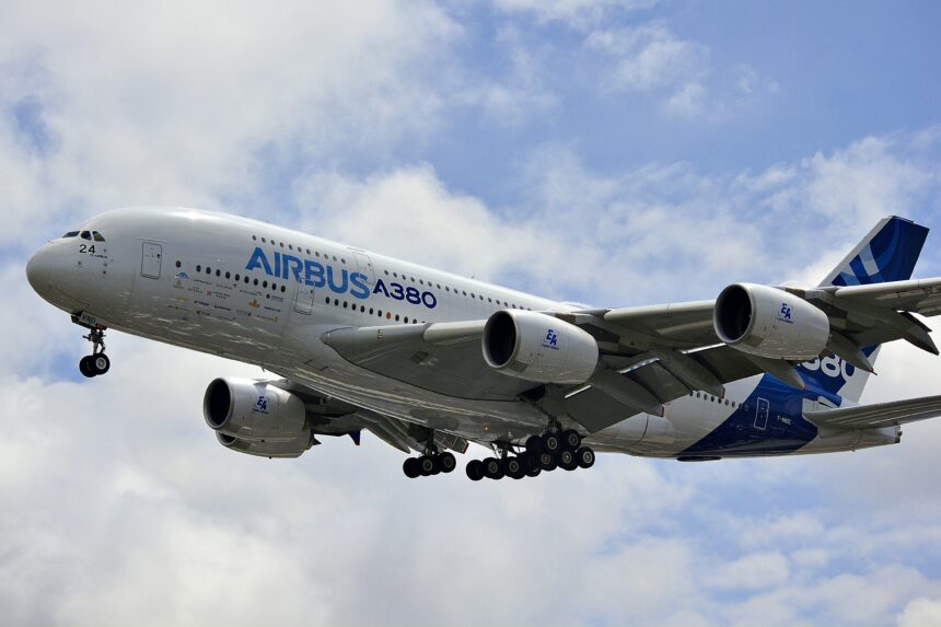 Airbus in flight