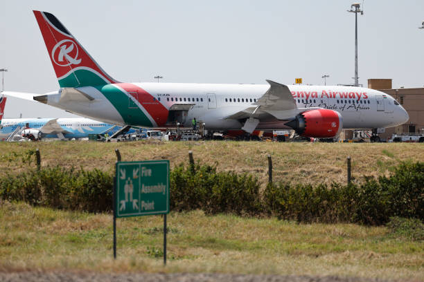 An Image of a Kenya Airway aircraft