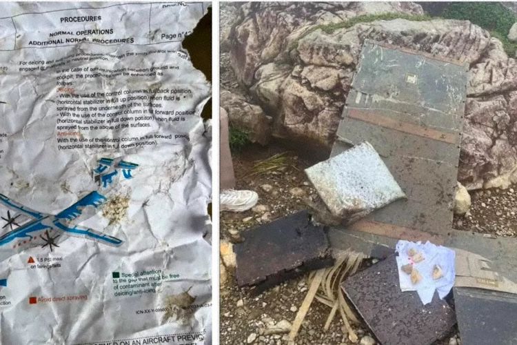 First debris found at the crash site: