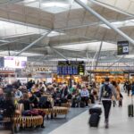 The main departure hall inside London Stansted Airport.
