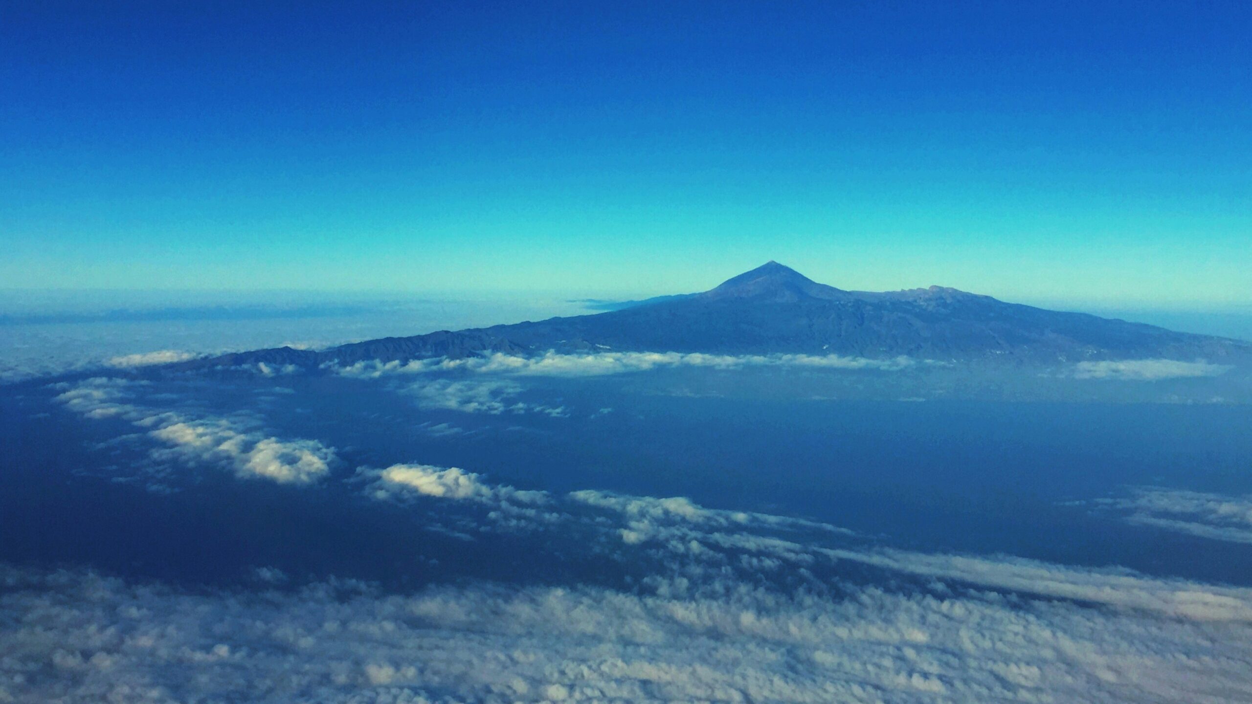 Tenerife from above the skies