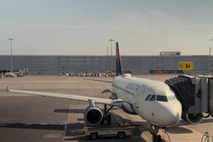 Delta Airplane at Montreal-Pierre Elliott Trudeau Airport