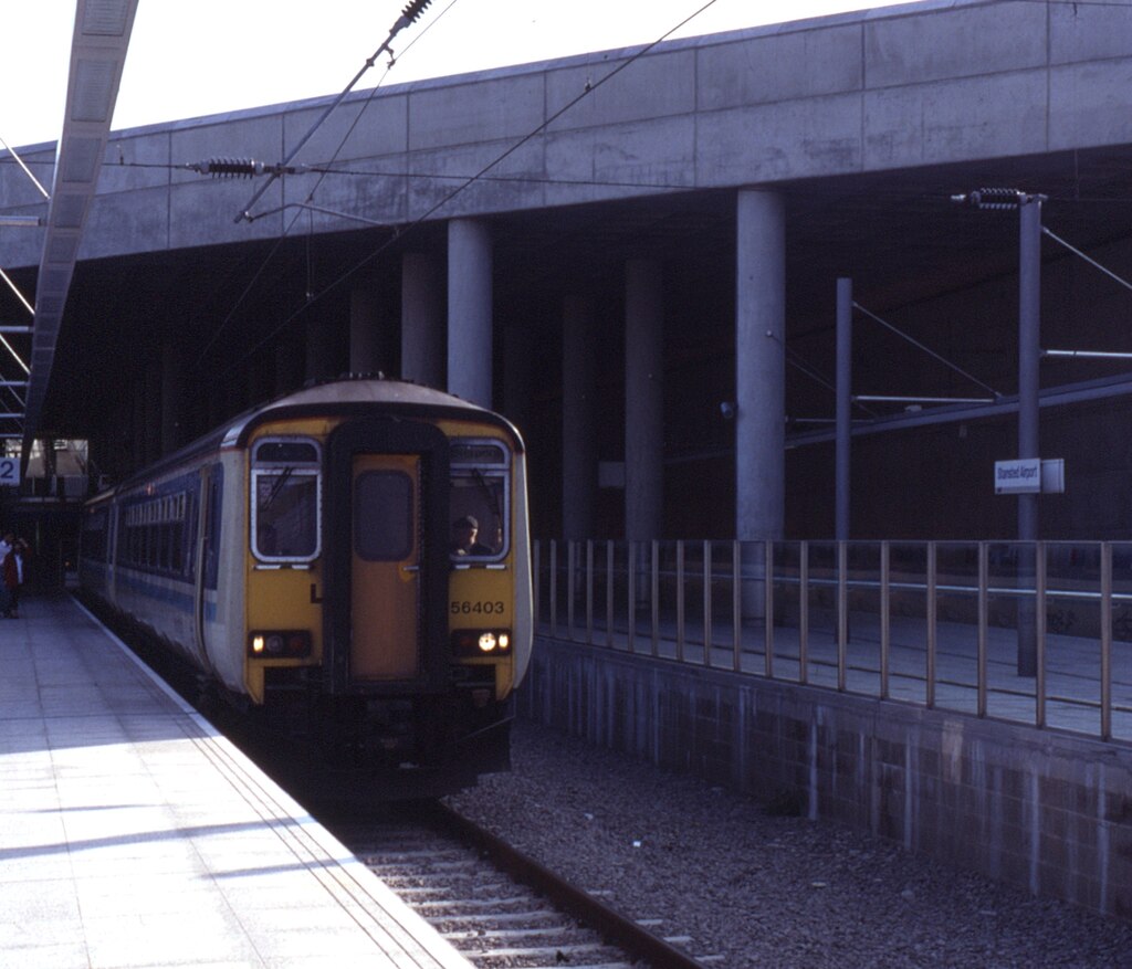 A train moving slowly in the station