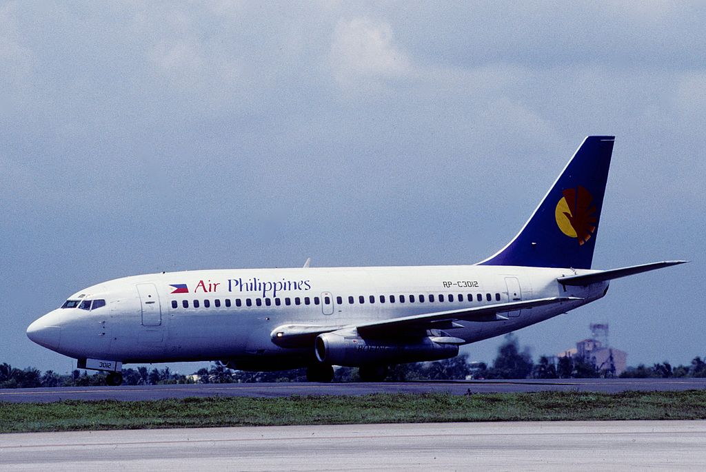 Air Philippines aircraft, tarmac, landing.