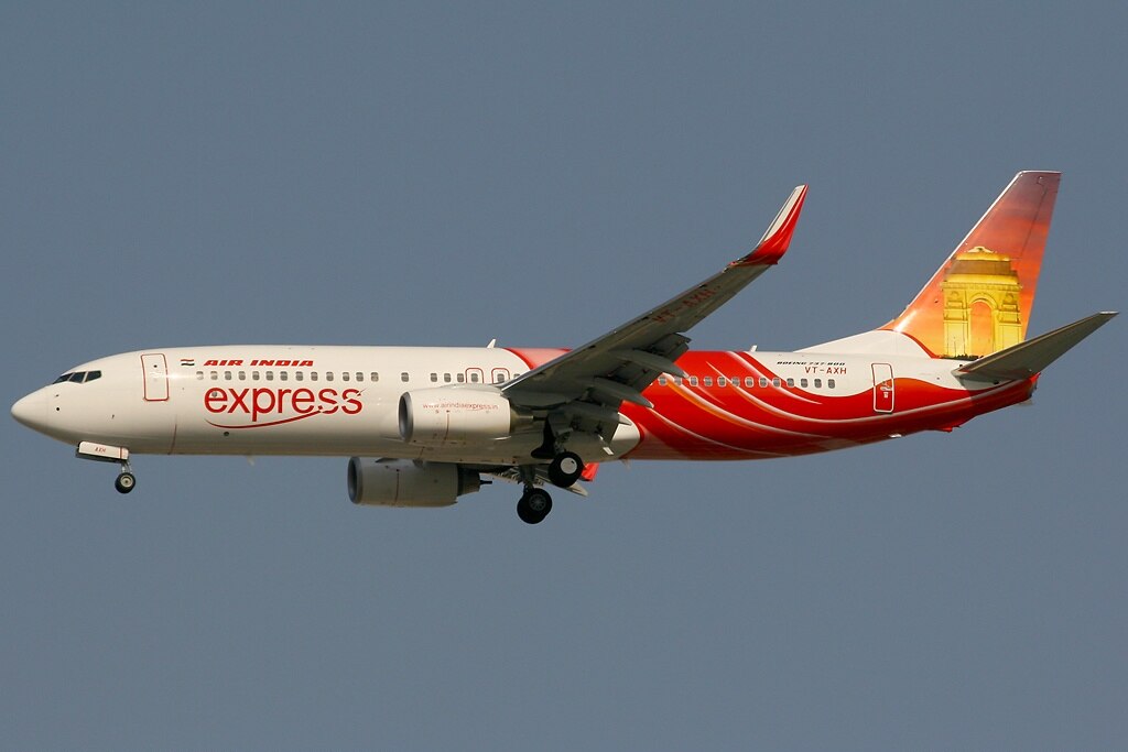 aircraft soaring in the sky, air india