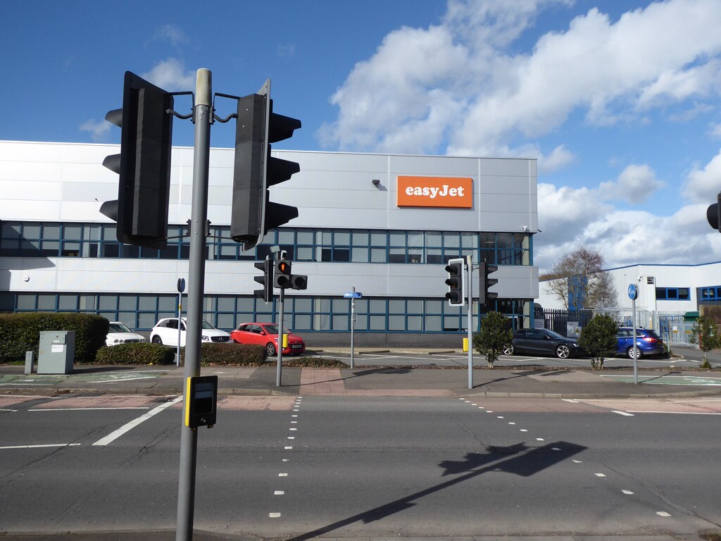 This image shows the office of an airline easyJet
