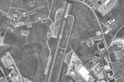 grey, aerial image, airport