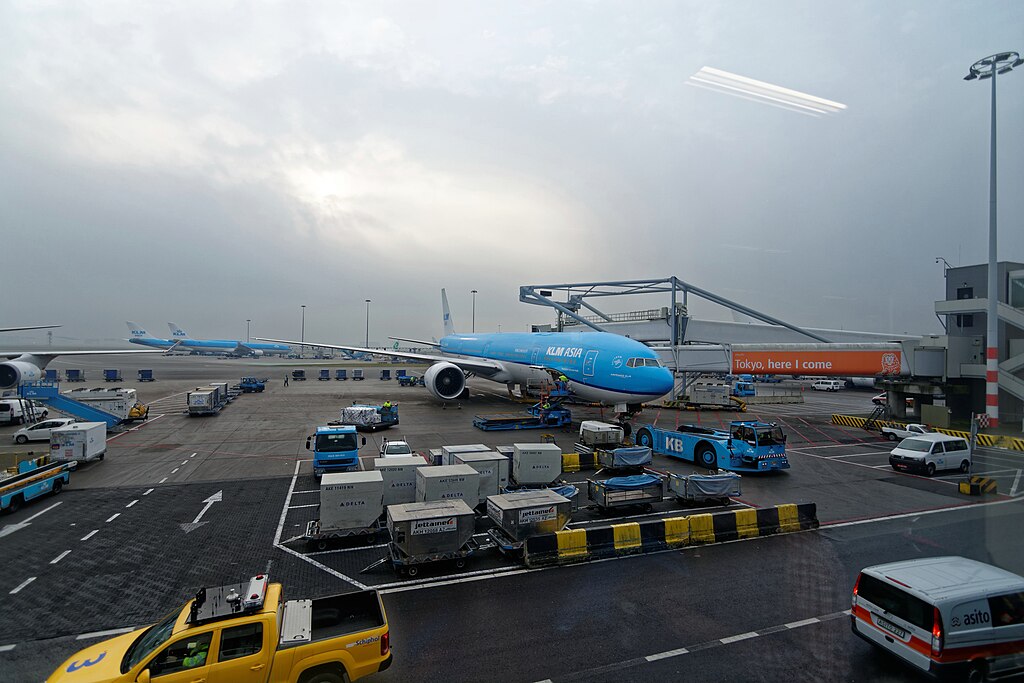 An aircraft at the tarmac