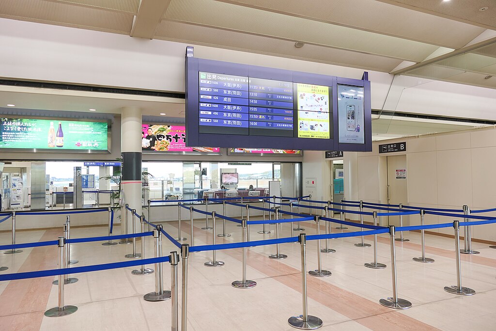 blue barricade, advertisements, security desk