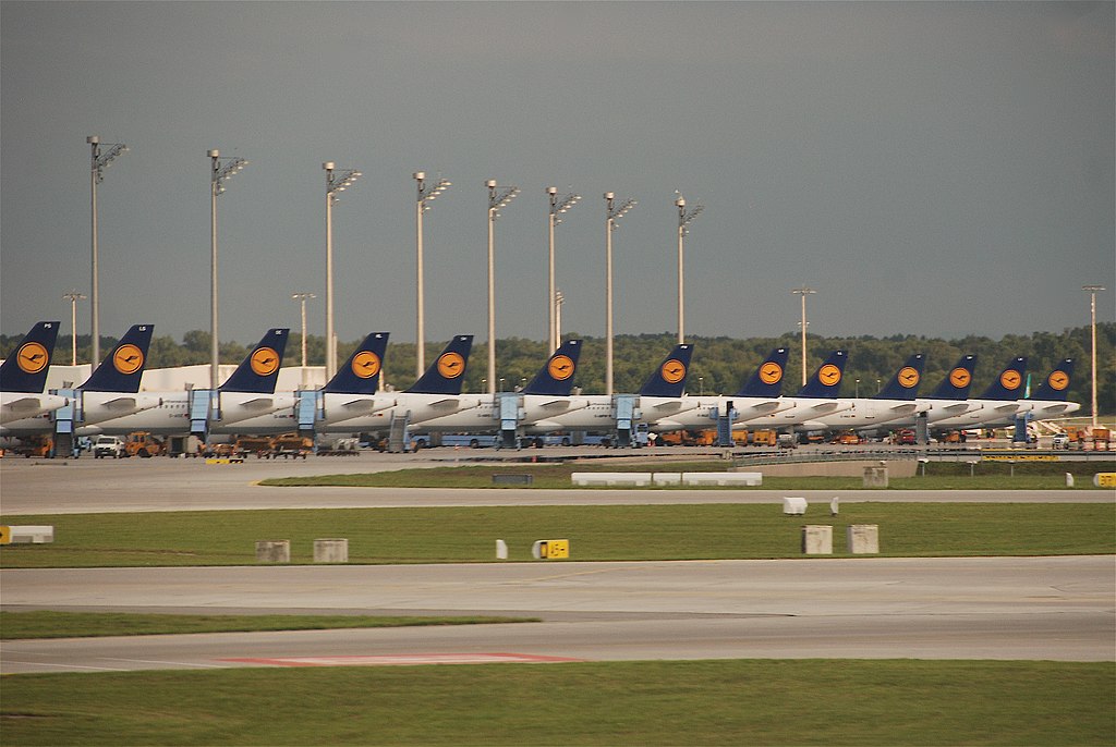 As many as Lufthansa aircraft are stationed at the Munich Airport