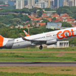 A GOL Airline B737-800 taking off